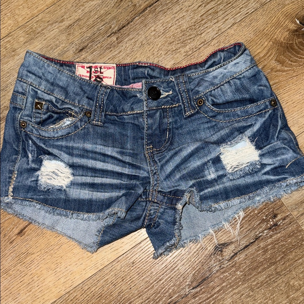 Levi's Distressed Blue Jean Shorts size 0